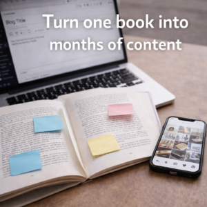 repurposing book content for social media